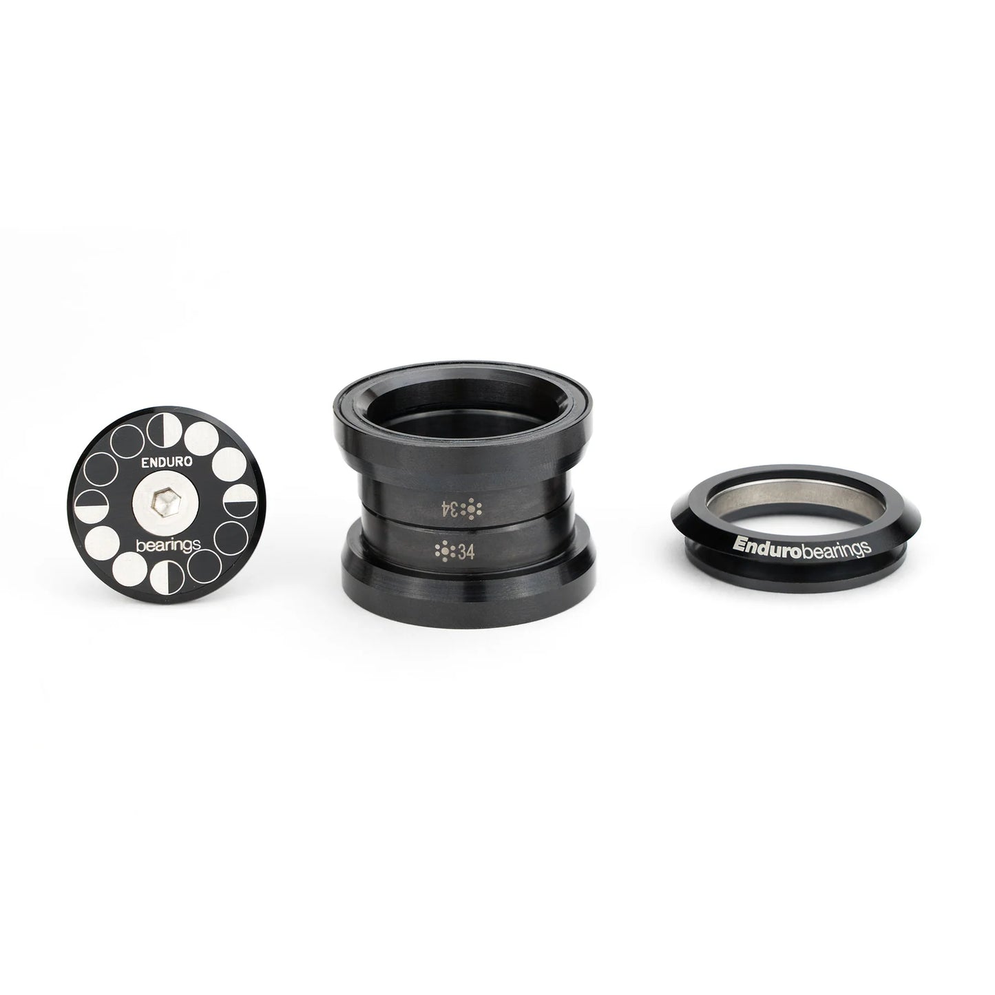 Headset ENDURO BEARINGS 1 1/8 EC34/EC34mm Black Oxide