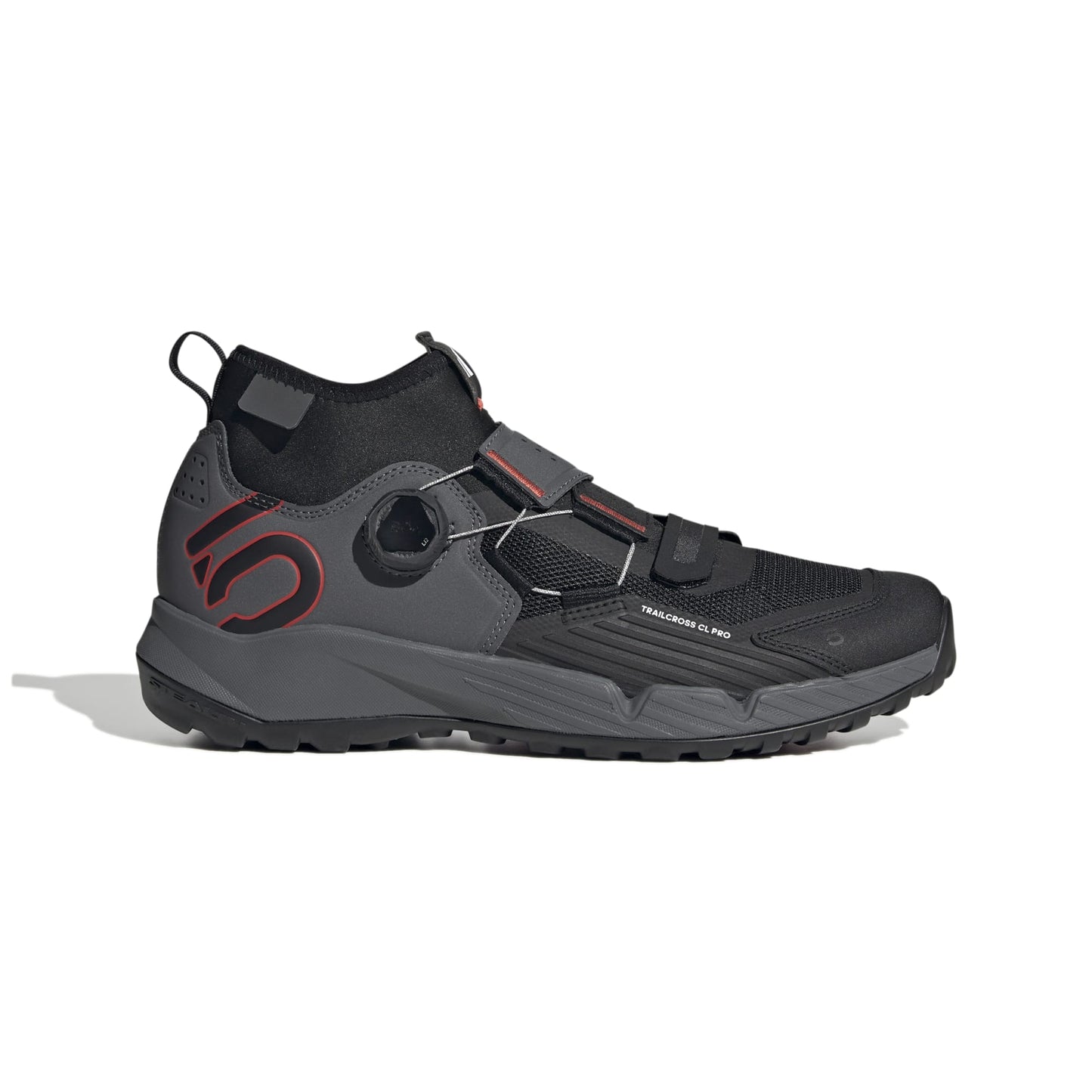 FIVE TEN TRAILCROSS PRO CLIP-IN MTB Shoes Grey/Black/Red