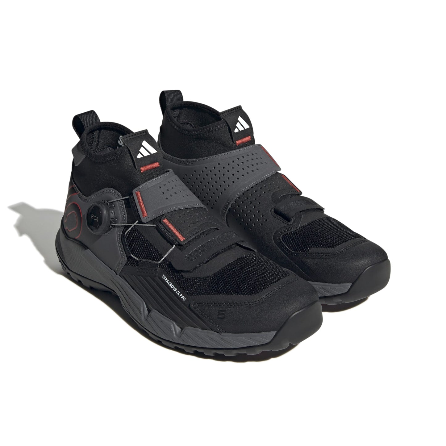 FIVE TEN TRAILCROSS PRO CLIP-IN MTB Shoes Grey/Black/Red
