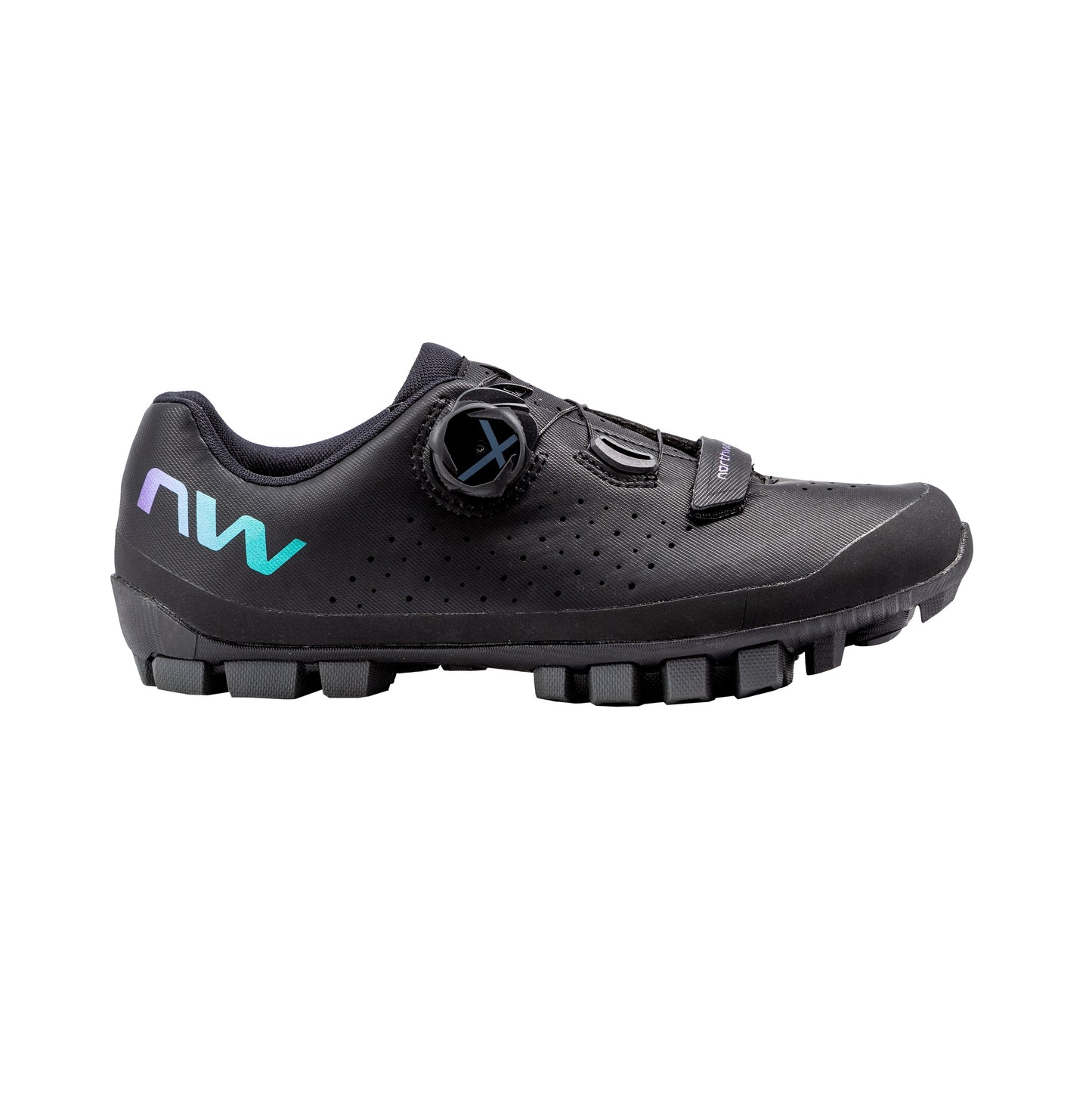 Shoes MTB NORTHWAVE HAMMER PLUS Woman Black/Iridescent