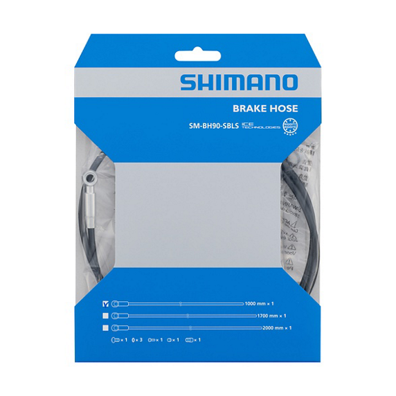 SHIMANO XT BR-M8020 SM-BH90-SBLS Straight Banjo Hose Kit