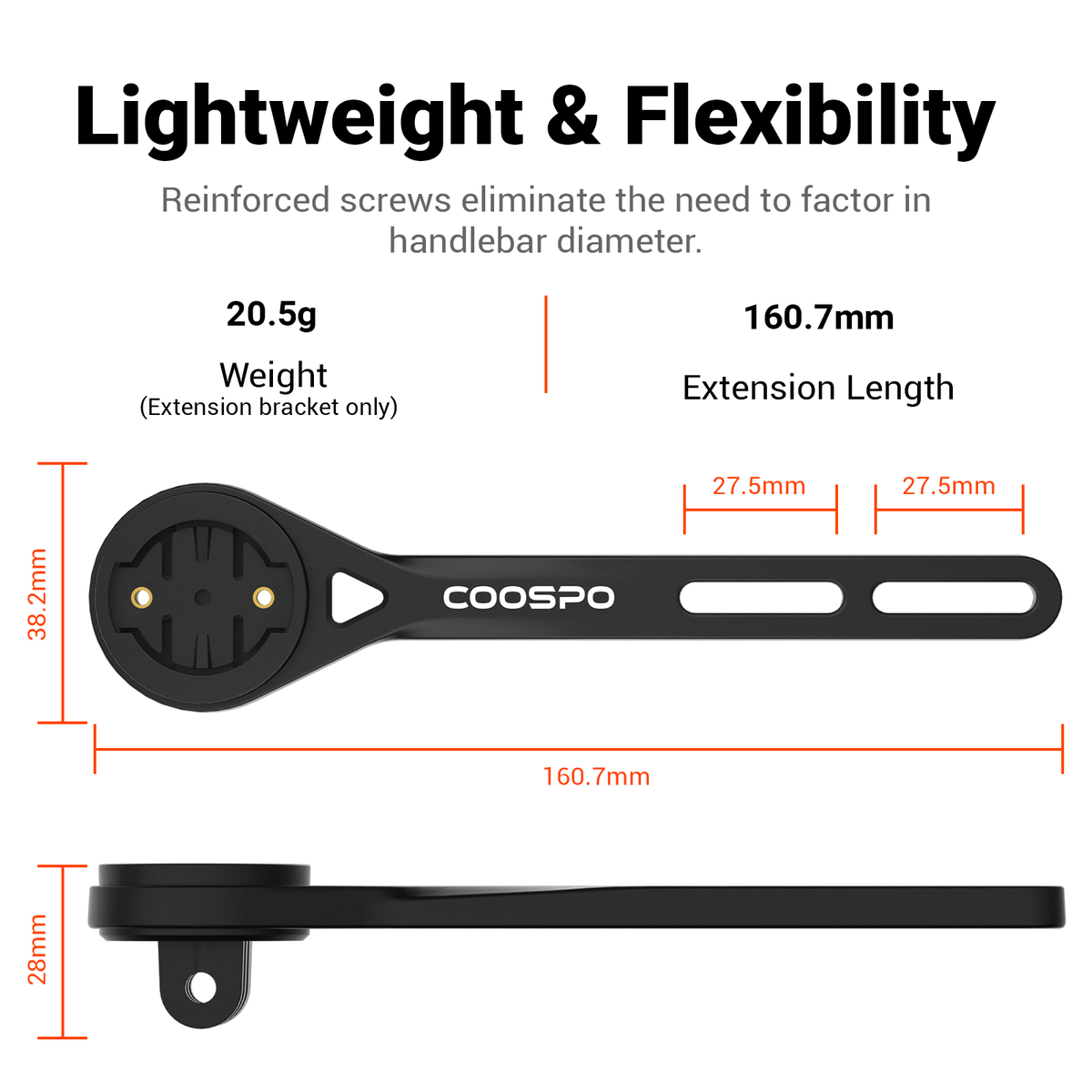 Support Compteur Cintre Intégré/Aéro COOSPO MT6S