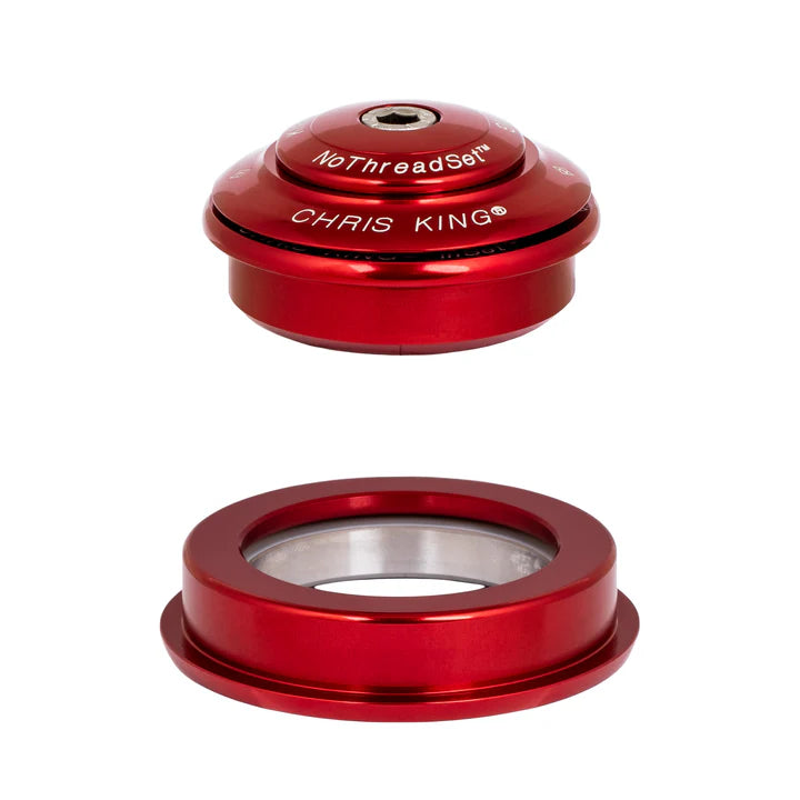 Semi-Integrated Headset CHRIS KING INSET 2 1"1/8-1.5" ZS44/ZS56 Red