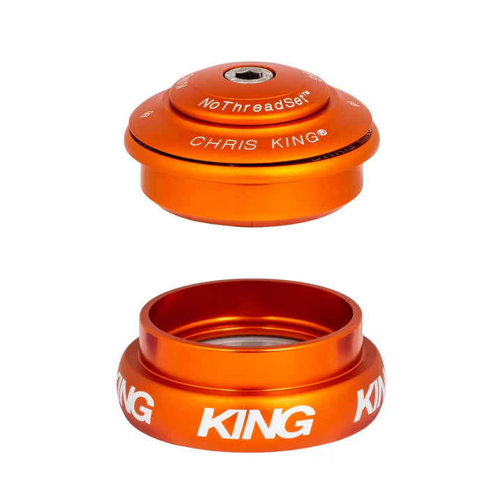 Semi-Integrated / External Headset CHRIS KING INSET i8 1"1/8-1"1/4 ZS44/EC44 Orange