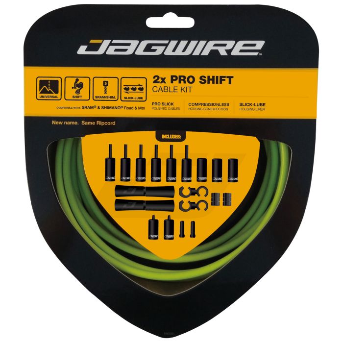 JAGWIRE ROAD AND MOUNTAIN PRO Derailleur Cable and Hose Kit Green