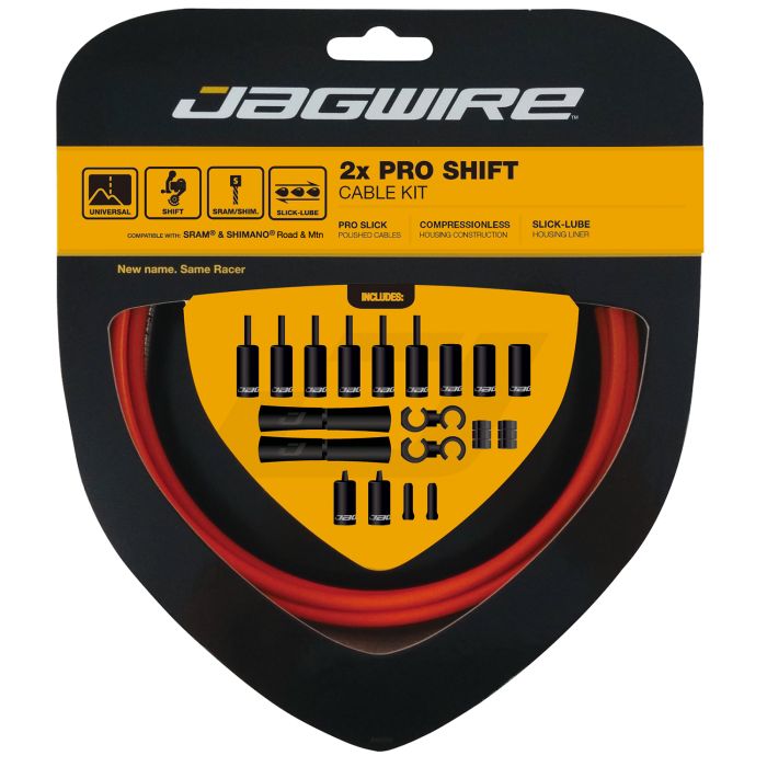 JAGWIRE ROAD AND MOUNTAIN PRO Orange Derailleur Cable and Hose Kit