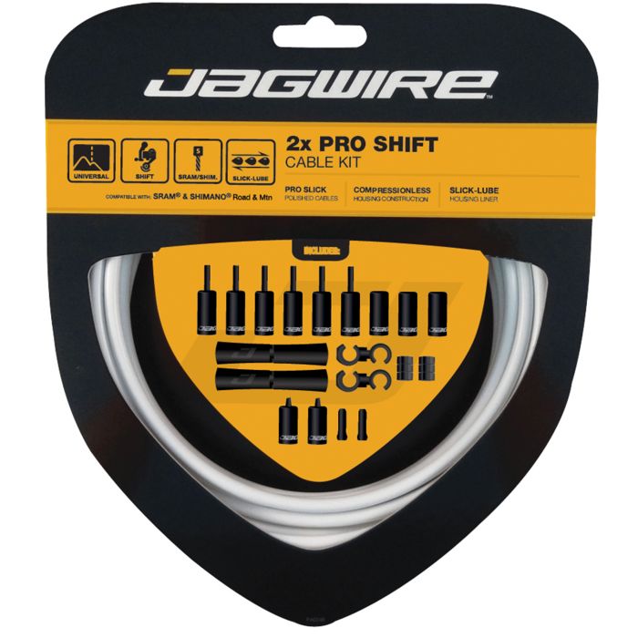 JAGWIRE ROAD AND MOUNTAIN PRO Derailleur Cable and Hose Kit White