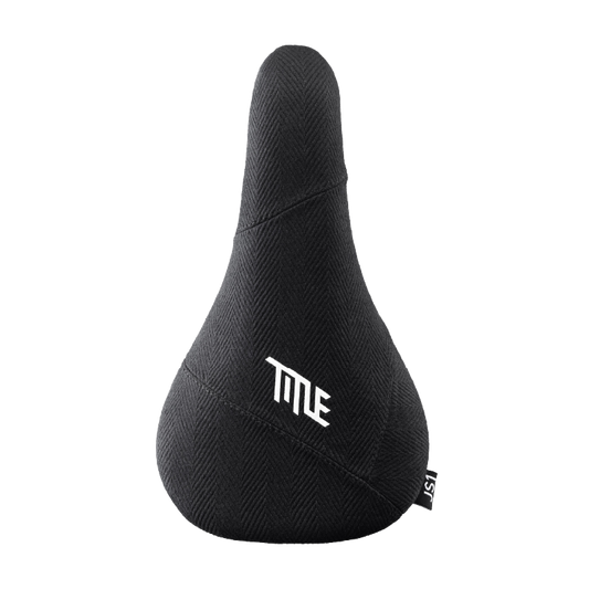 Title JS1 black Beach Cloth saddle, top view