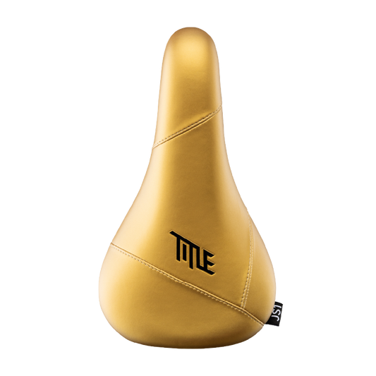 Title JS1 gold saddle, top view