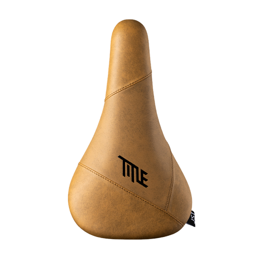 Title JS1 light brown saddle, top view