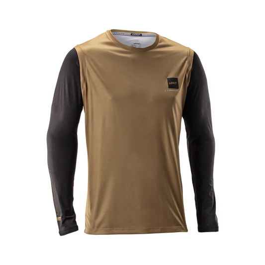 LEATT MTB Gravity 2.0 Long Sleeve Brown/Black Jersey