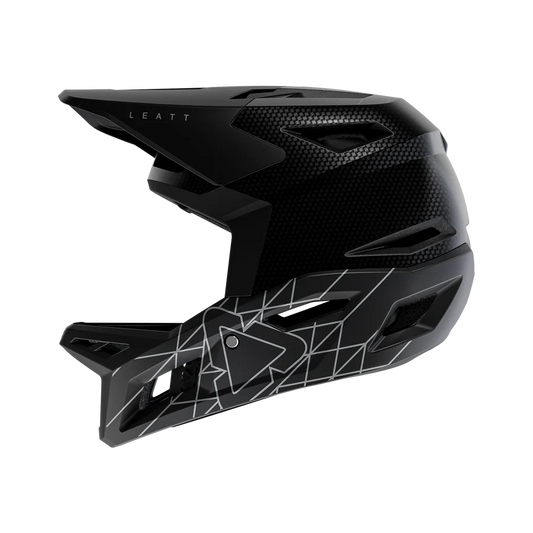 MTB Helmet LEATT GRAVITY 6.0 CARBON STEALTH Black/Grey