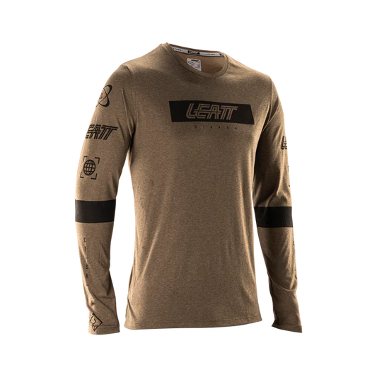 LEATT MTB Gravity 3.0 Long Sleeve Brown Jersey