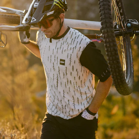 LEATT MTB TRAIL 3.0 Short Sleeve Jersey White