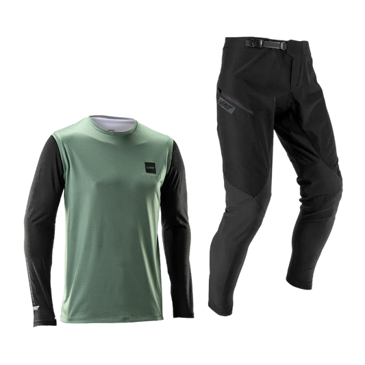 LEATT MTB GRAVITY 1.0 Jersey + Pants Kit Black/Green