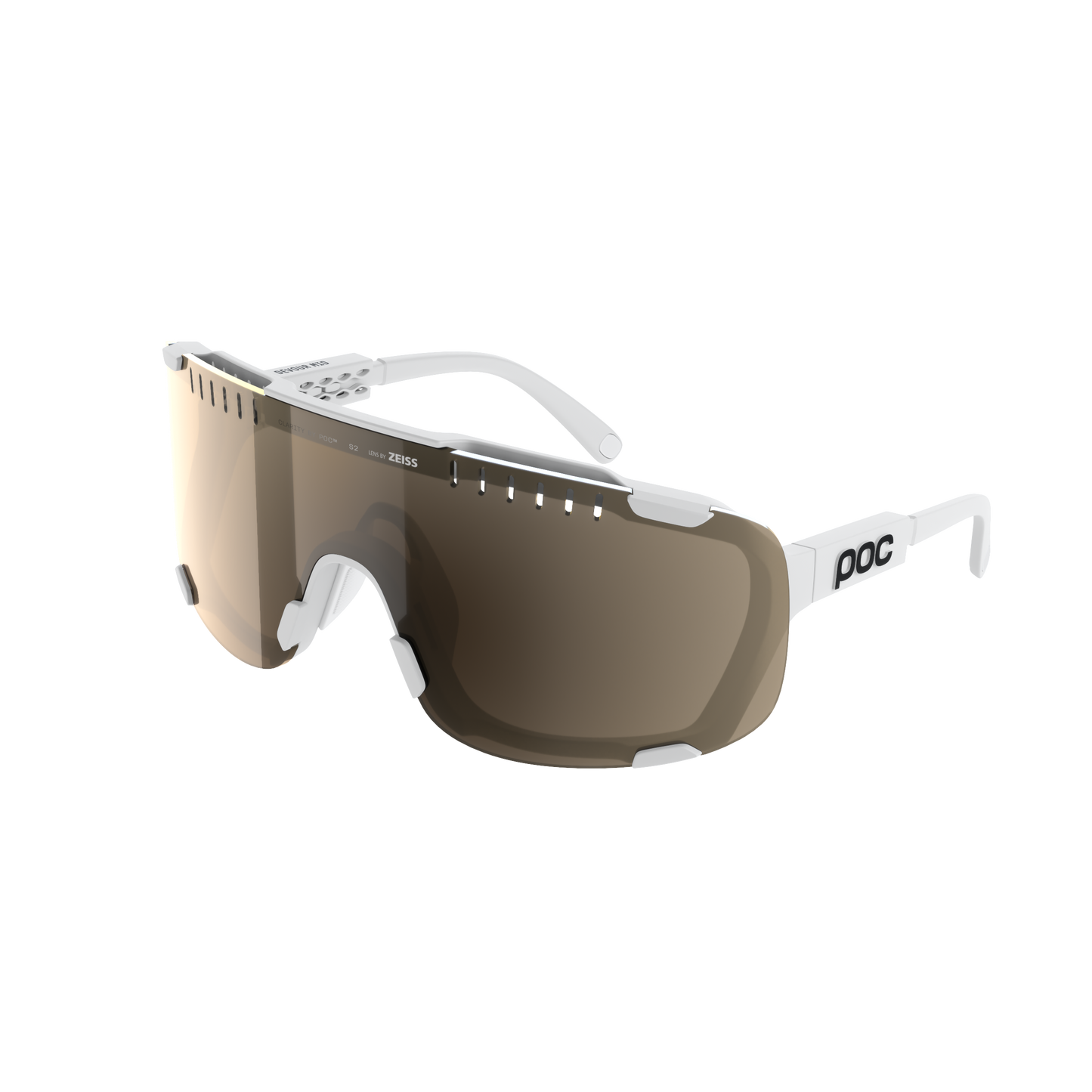 POC DEVOUR MID + White Goggles Clarity Trail / Sunny Silver Lens