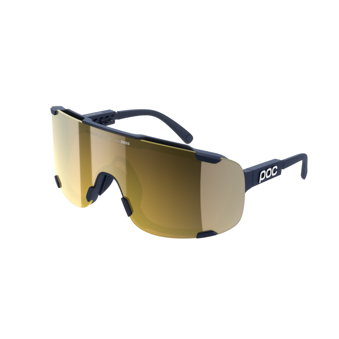 POC DEVOUR MID Marine Goggles Clarity Road/Partly Sunny Gold Lens
