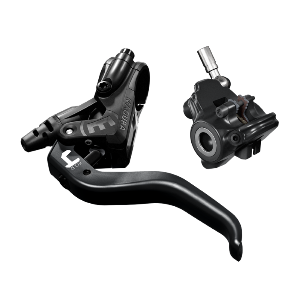 MAGURA MT4 FLATMOUNT DISKLESS FRONT / REAR BRAKE Black