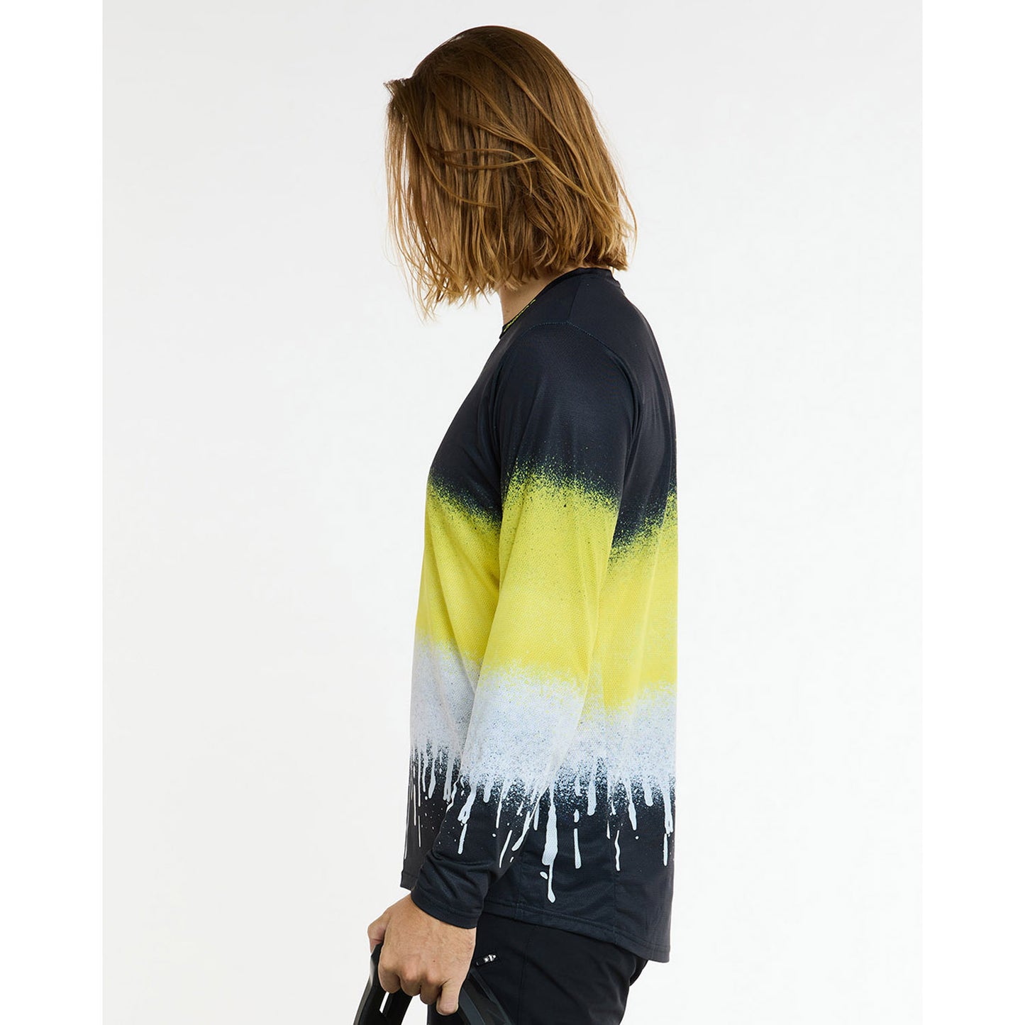 DHARCO RACE ACID RAIN Long Sleeve Jersey Black/Yellow