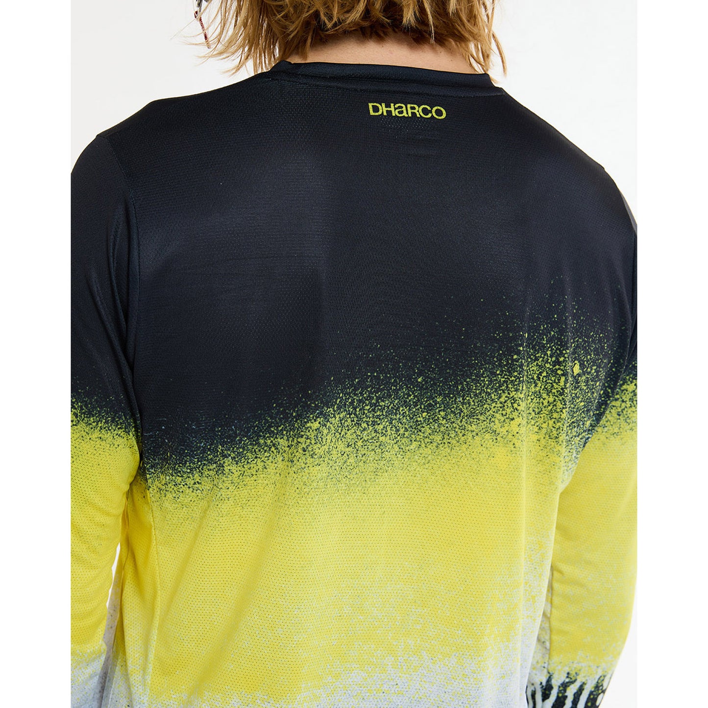 DHARCO RACE ACID RAIN Long Sleeve Jersey Black/Yellow