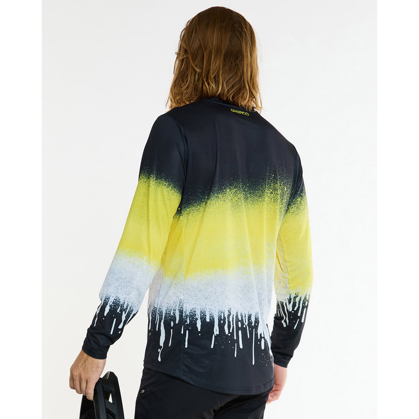 DHARCO RACE ACID RAIN Long Sleeve Jersey Black/Yellow