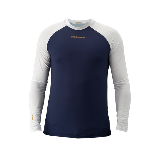 PROBIKESHOP FREERIDE Long Sleeve Jersey Navy/White