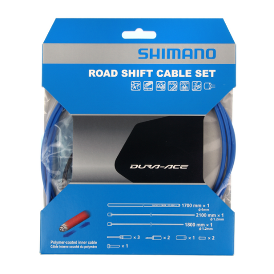 SHIMANO OT-SP41 Blue Polymer Derailleur Cable and Hose Kit