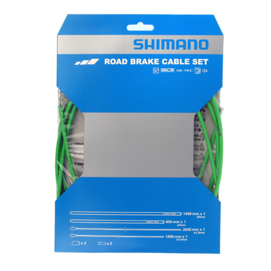 SHIMANO PTFE Brake Cable and Hose Kit Green