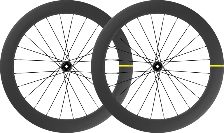 Pair of MAVIC COSMIC SL 65 DISC Wheels with Tires (Center Lock)