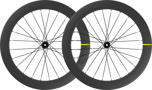 Pair of MAVIC COSMIC SL 65 DISC Wheels with Tires (Center Lock)