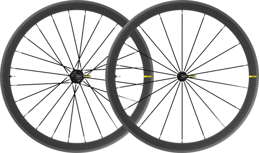 Pair of MAVIC COSMIC SL 40 wheels clincher