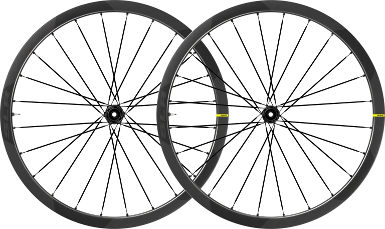 Pair of MAVIC COSMIC SLR 32 DISC Wheels with Tires (Center Lock)