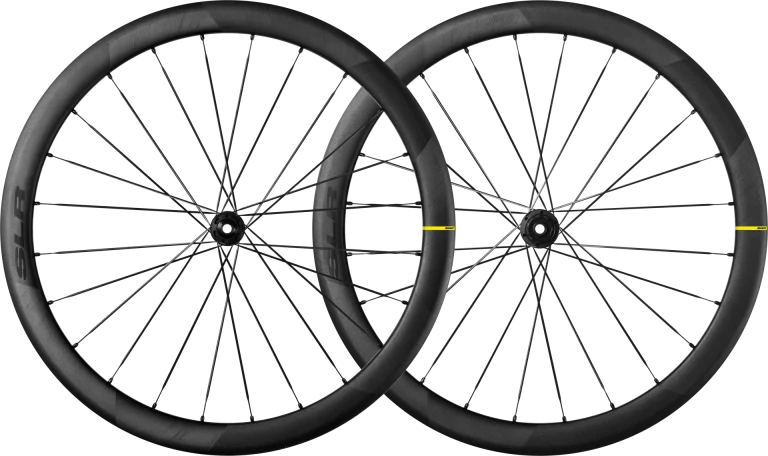 Pair of MAVIC COSMIC SLR 45 DISC 19mm Wheels with Tires (Centerlock)