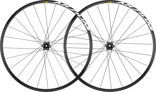 Pair of MAVIC AKSIUM DISC Wheels with Tires (Center Lock)