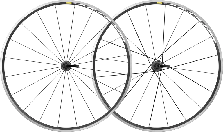 Pair of MAVIC AKSIUM Wheels with Tires