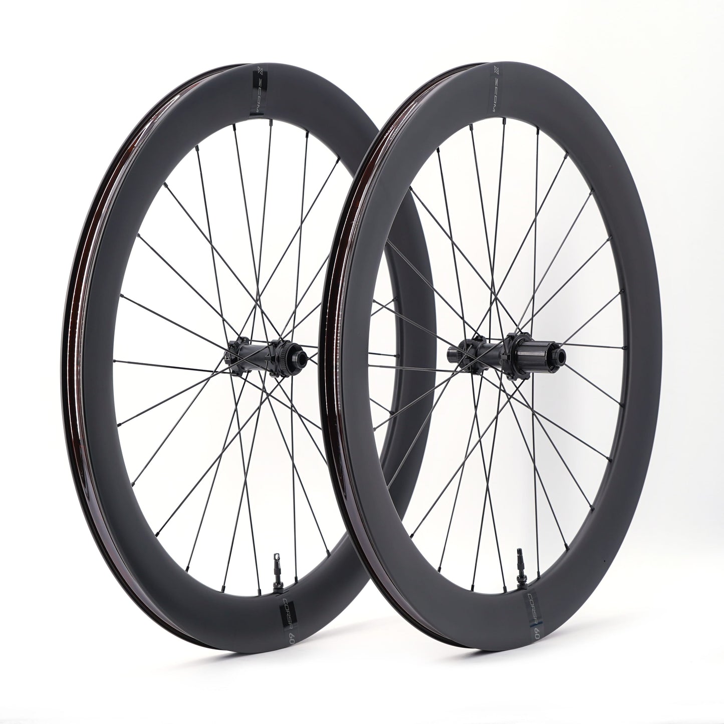 Pair of SCOM CORSA 60 Tubeless Ready Wheels (Center Lock)