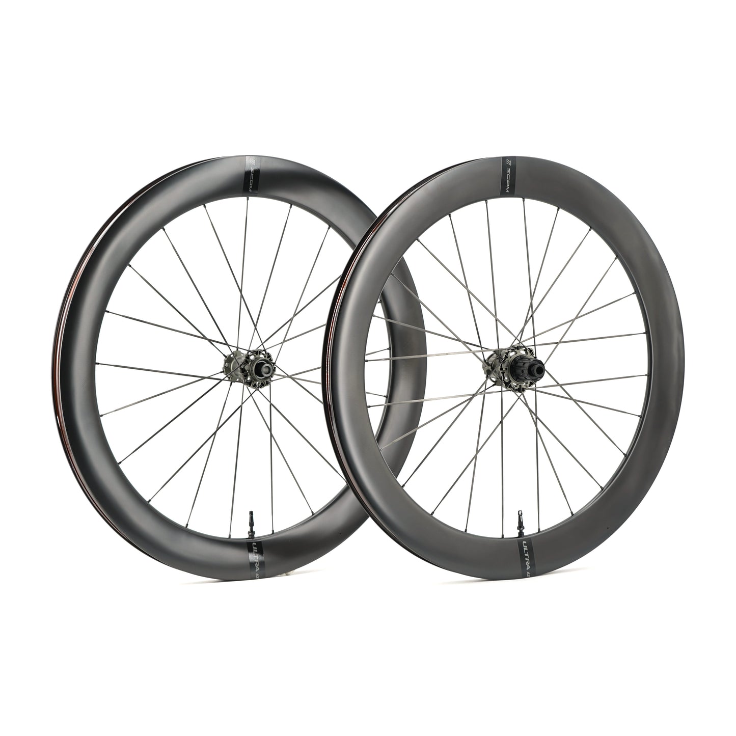 Pair of SCOM ULTRA 62 Tubeless Ready Wheels (Center Lock)