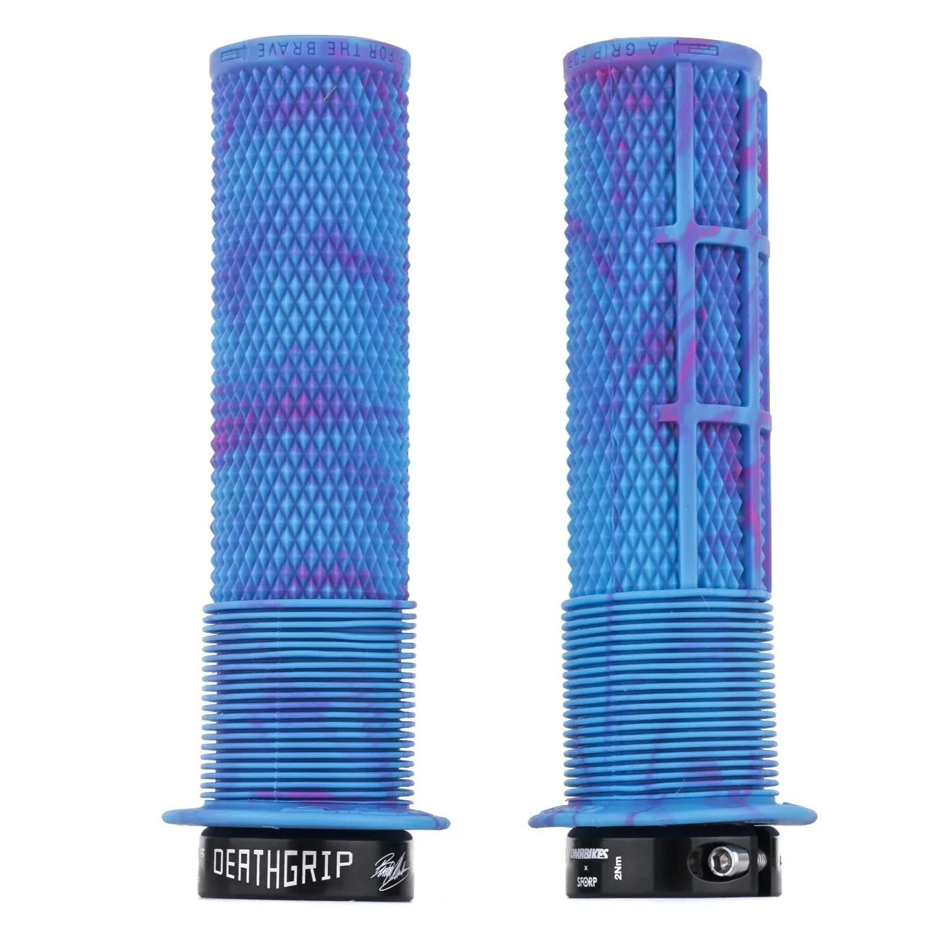 Grips DMR DEATHGRIP Flange Large Lock-on Blue/Camo