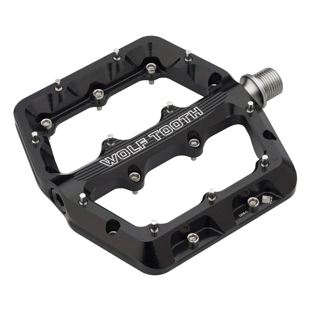 WOLF TOOTH WAVEFORM Small Flat Pedals, Black