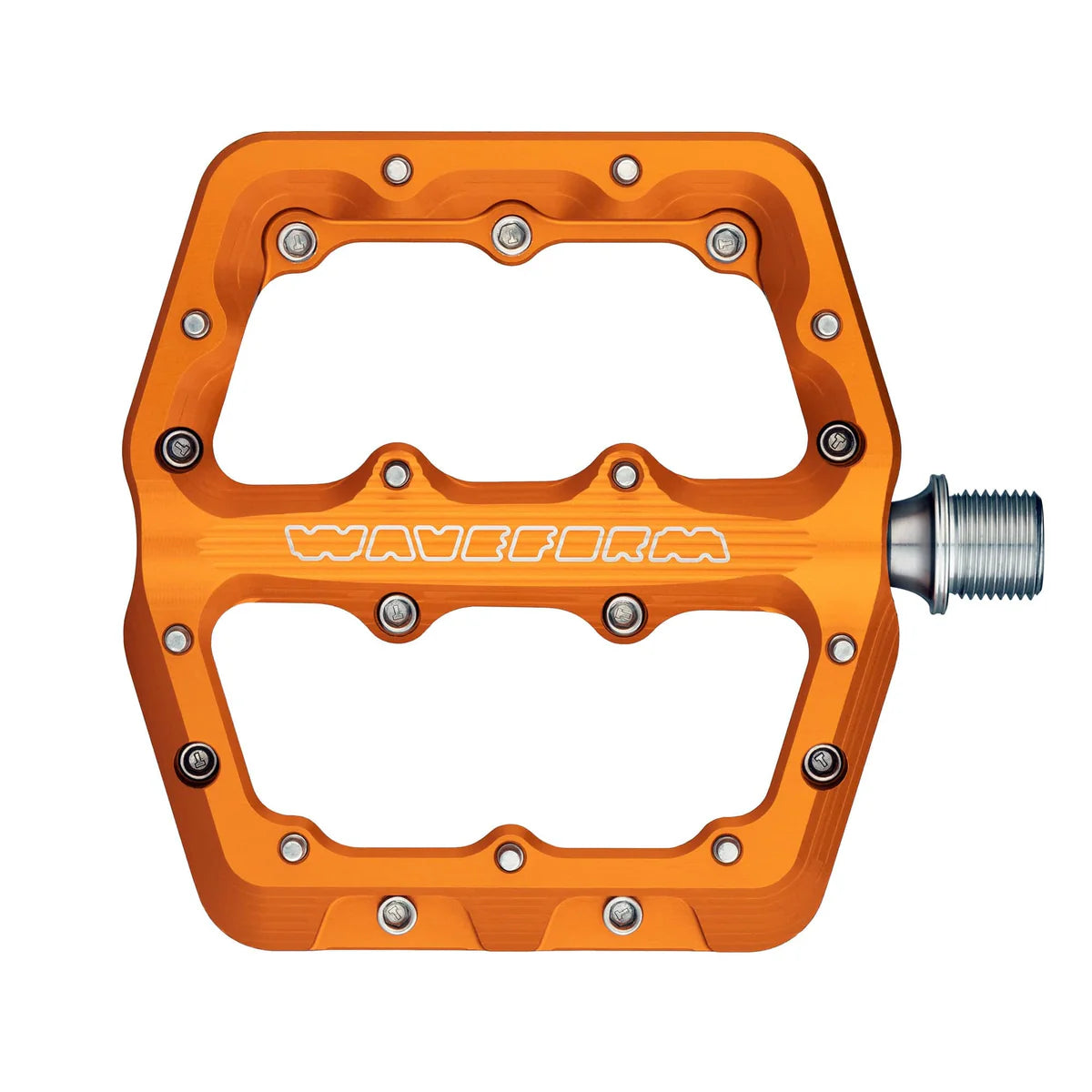 WOLF TOOTH WAVEFORM Flat Pedals, Small, Orange