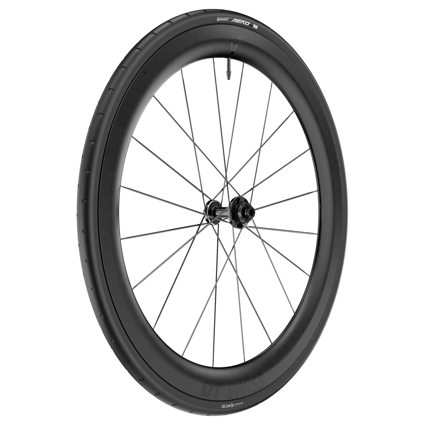 DT SWISS ARC 1100 DICUT WTS 55 Tubeless-Ready Front Wheel (Center Lock) Black