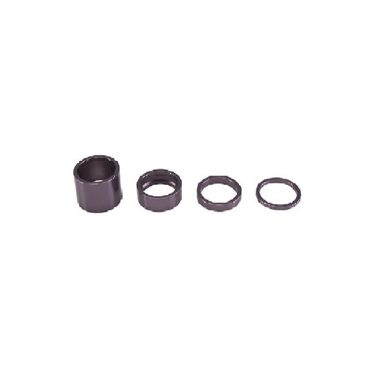 CHRIS KING 1"1/8 Matte Grey Aluminum Headset Spacers Set