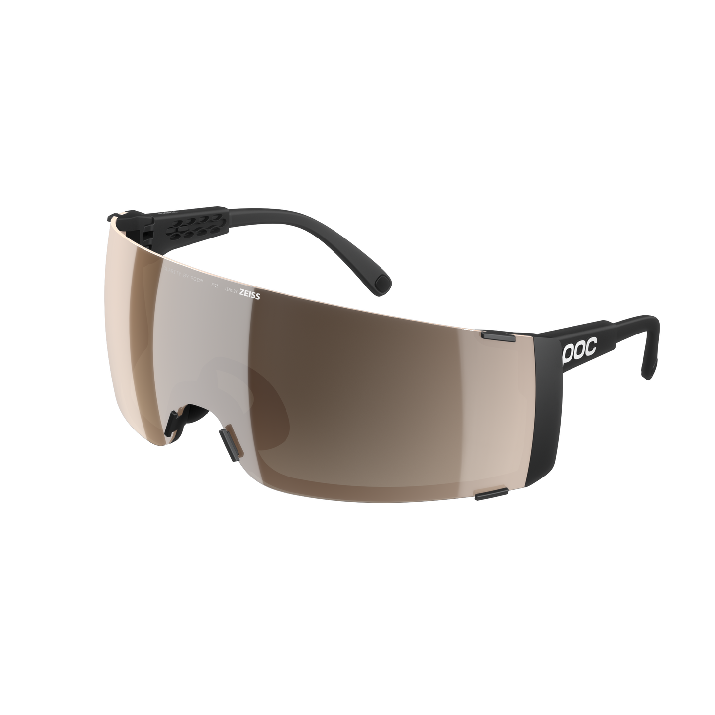 POC PROPEL Glasses Black Clarity Trail Partly Sunny Silver Lens