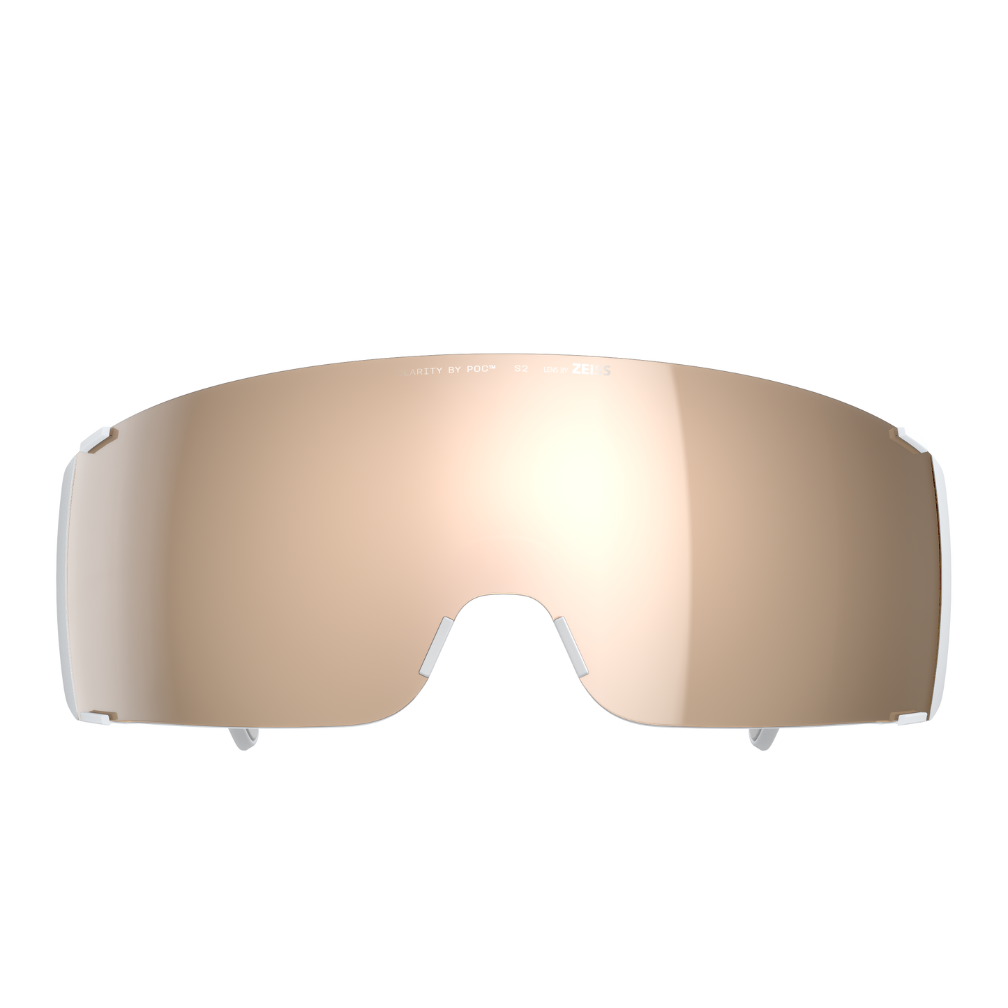 POC PROPEL White Goggles Clarity Trail Partly Sunny Silver Lens