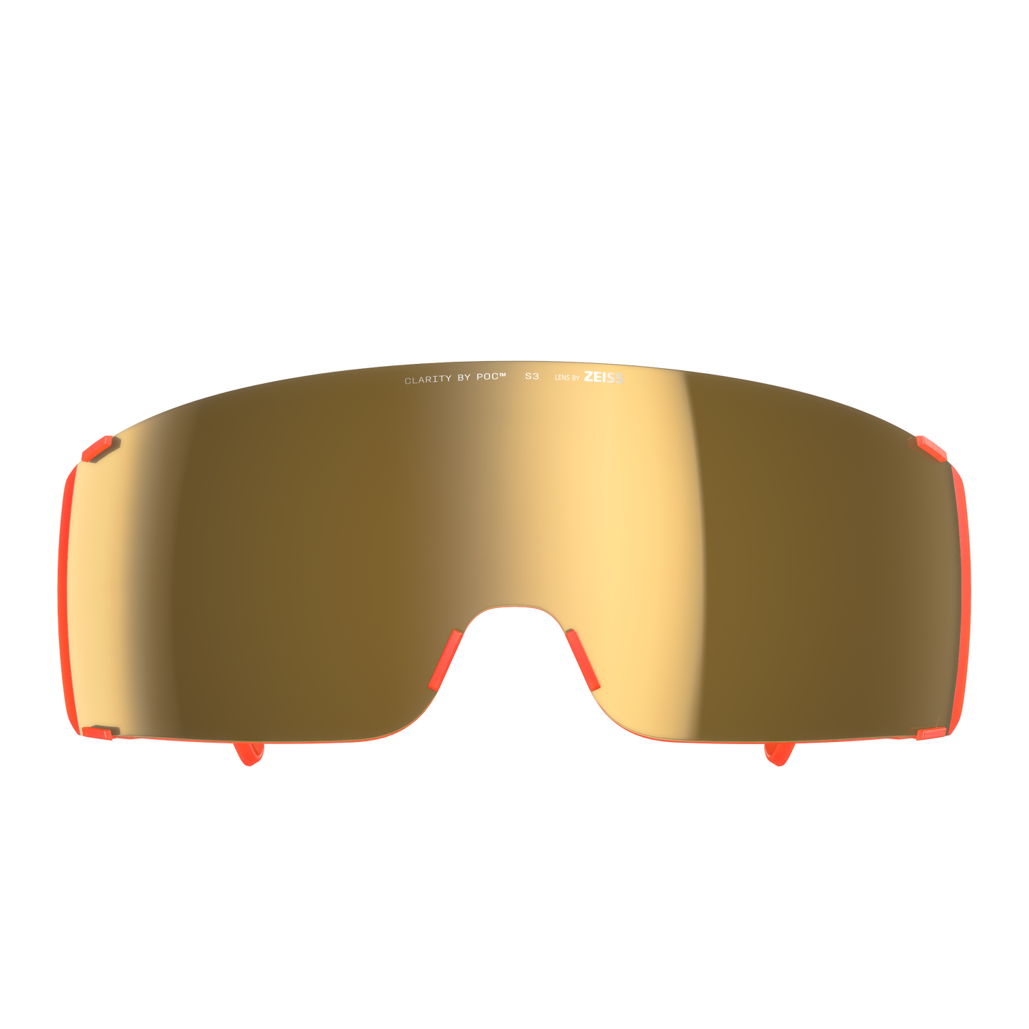 POC PROPEL Fluorescent Orange Translucent Glasses Clarity Road Sunny Gold