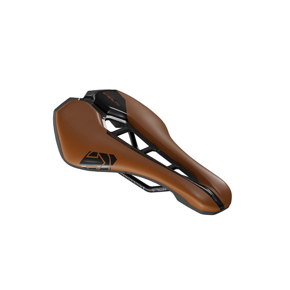 STEALTH PERFORMANCE 142mm PRO Saddle Stainless steel rails Brown