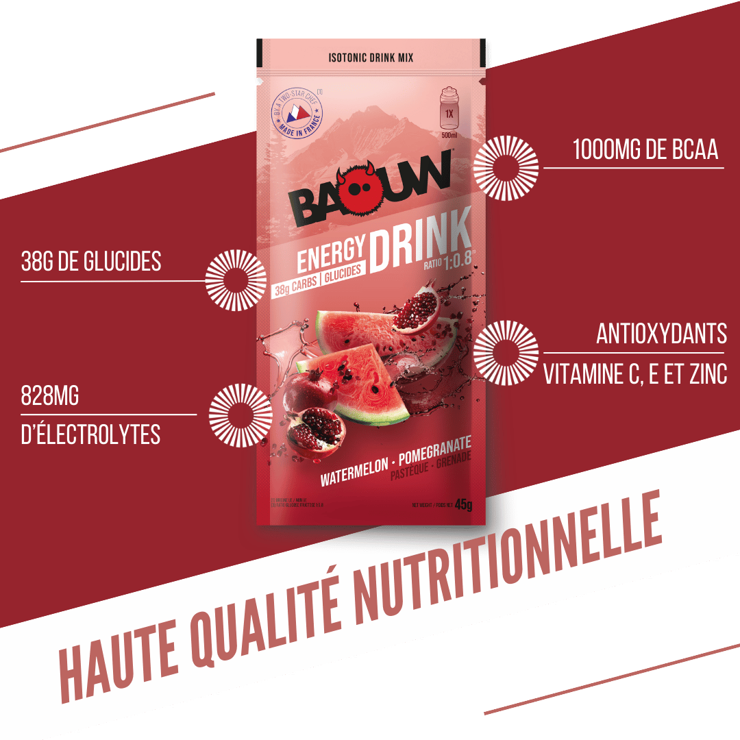 BAOUW ISOTONIC Energy Drink (45g) Watermelon/Pomegranate