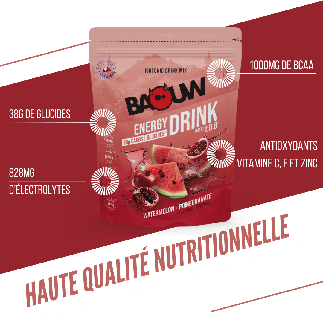 BAOUW ISOTONIC Energy Drink (585g) Watermelon/Pomegranate