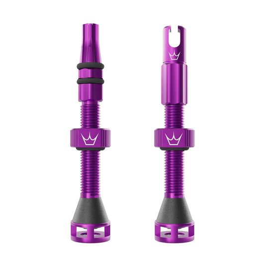 PEATY'S HOLESHOT FAST FLOW 60mm Tubeless Valves (x2) Violet
