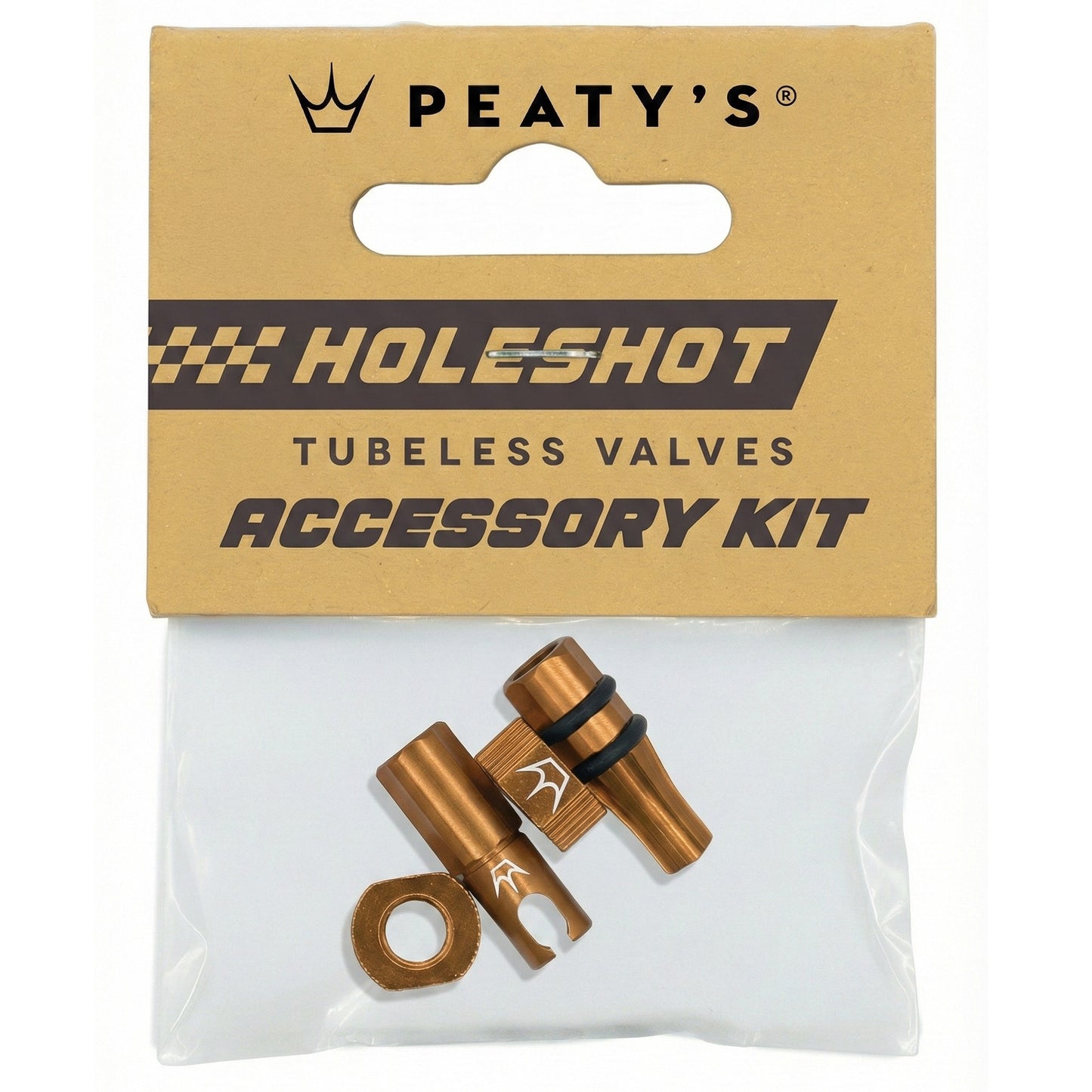 PEATY'S HOLESHOT FAST FLOW Bronze Valve Caps and Nipples Kit